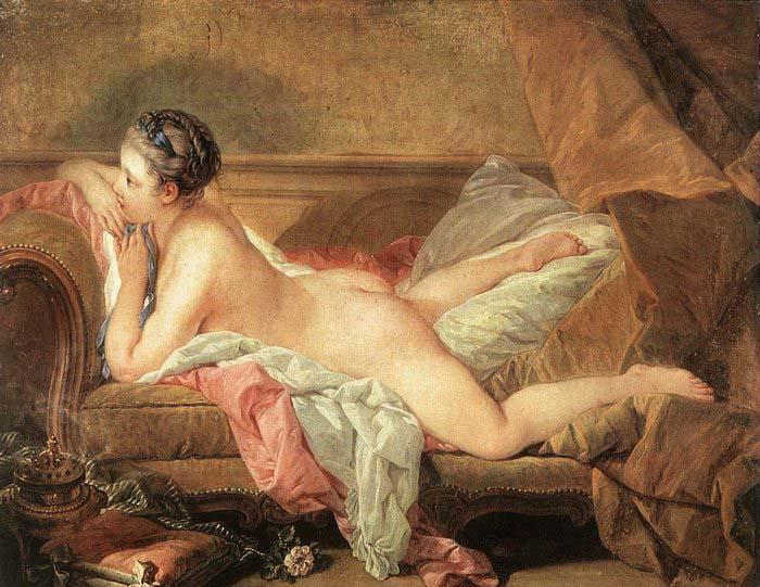 Francois Boucher Resting Girl oil painting picture